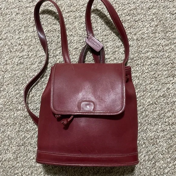 Coach Red Backpack Stylish and Versatile Coach Charter Backpack 24 In Signature Leather – Club de Mode main image 3